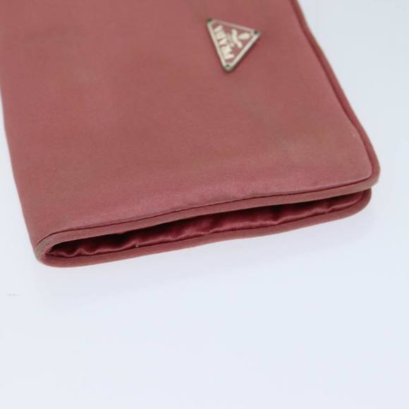 PRADA Pouch Satin Pink Auth 74898 - Picture 4 of 16